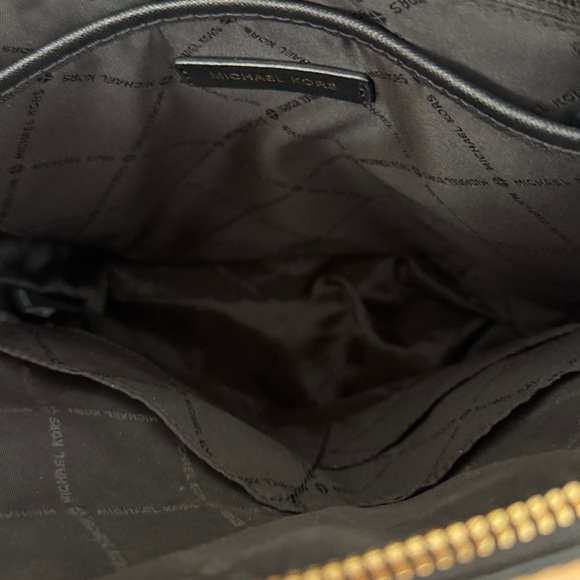 Michael Kors Black Leather Backpack Sleek Minimalist Design - Picture 7 of 10